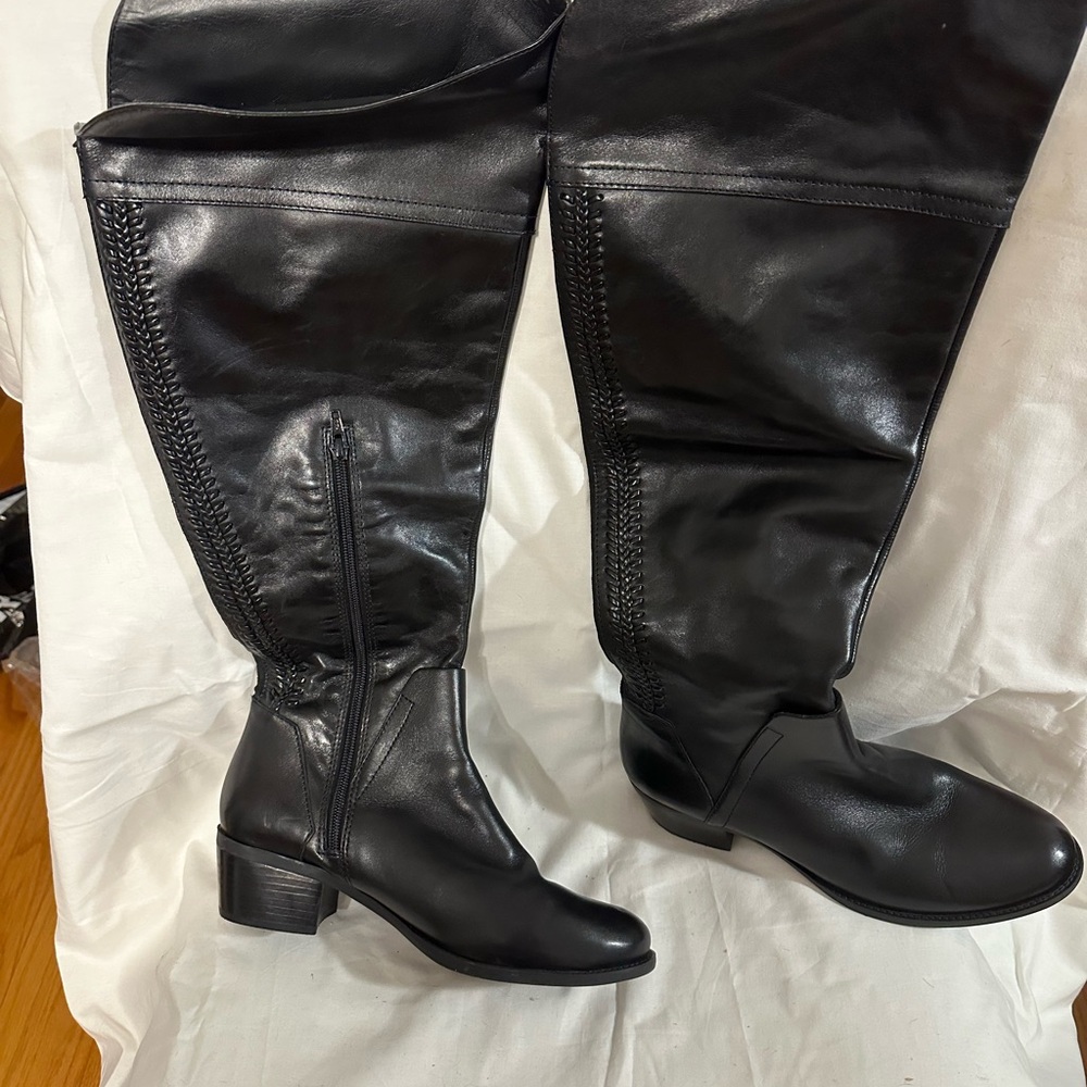 Vince Camuto Black Over the Knee Boots